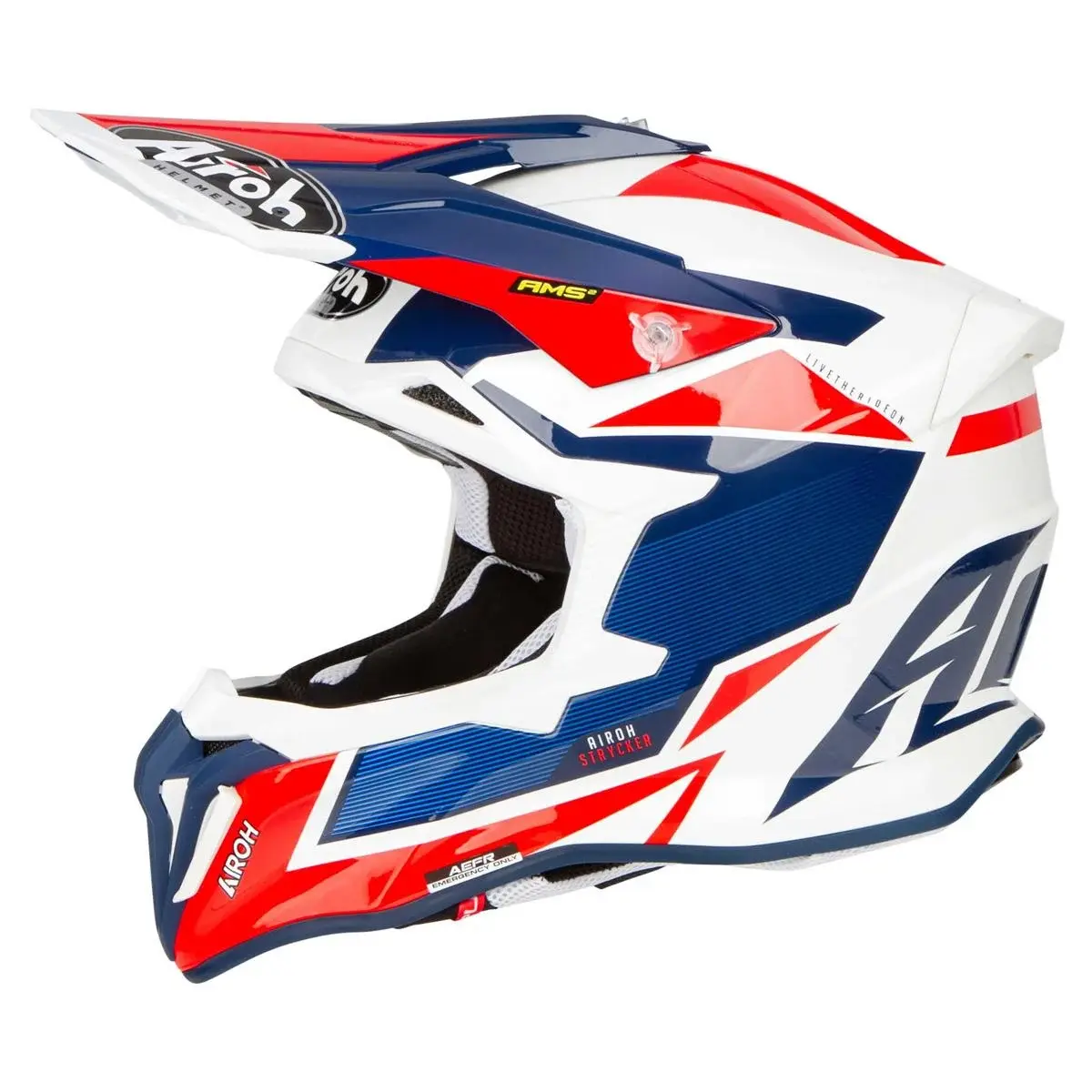 AIROH STRYCKER AXE Red/Blue Gloss