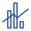 Icon of a bar graph representing analytics and performance tracking in logistics.