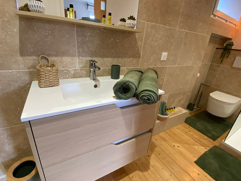 salle de douche nature