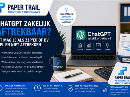 ChatGPT zakelijk aftrekken? Dit mag je als zzp’er of BV wel en niet aftrekken