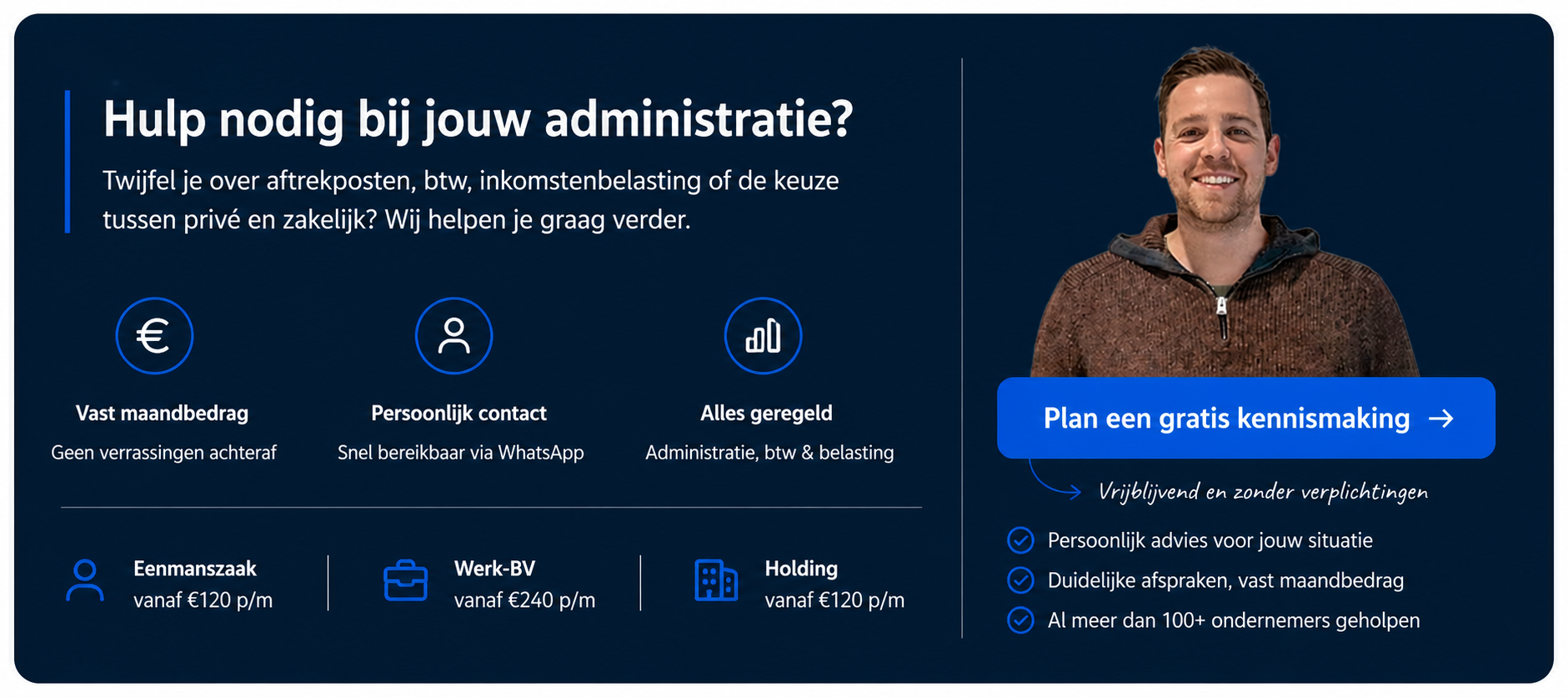 Plan een gratis kennismaking met Paper Trail Administratie