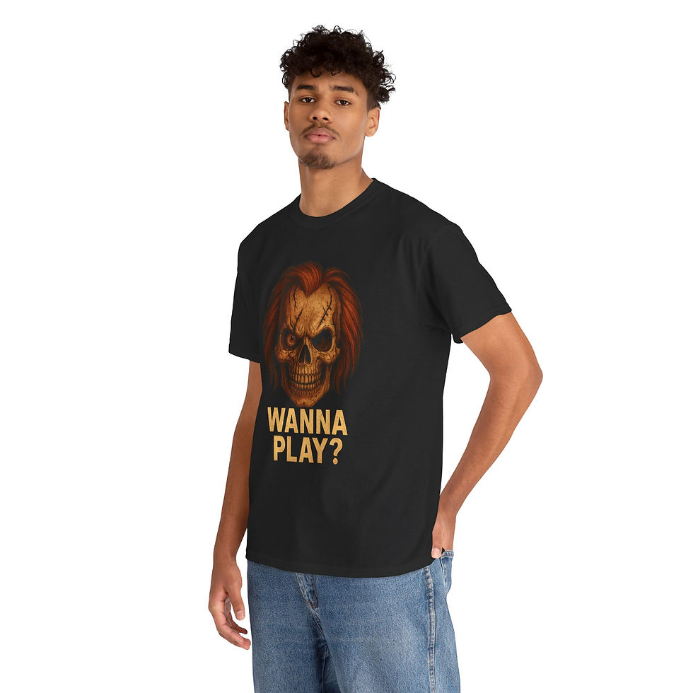 Thumbnail: Rebel Wiring Co. Spooky Graphic Tee, Creepy Halloween Shirt, Unisex 