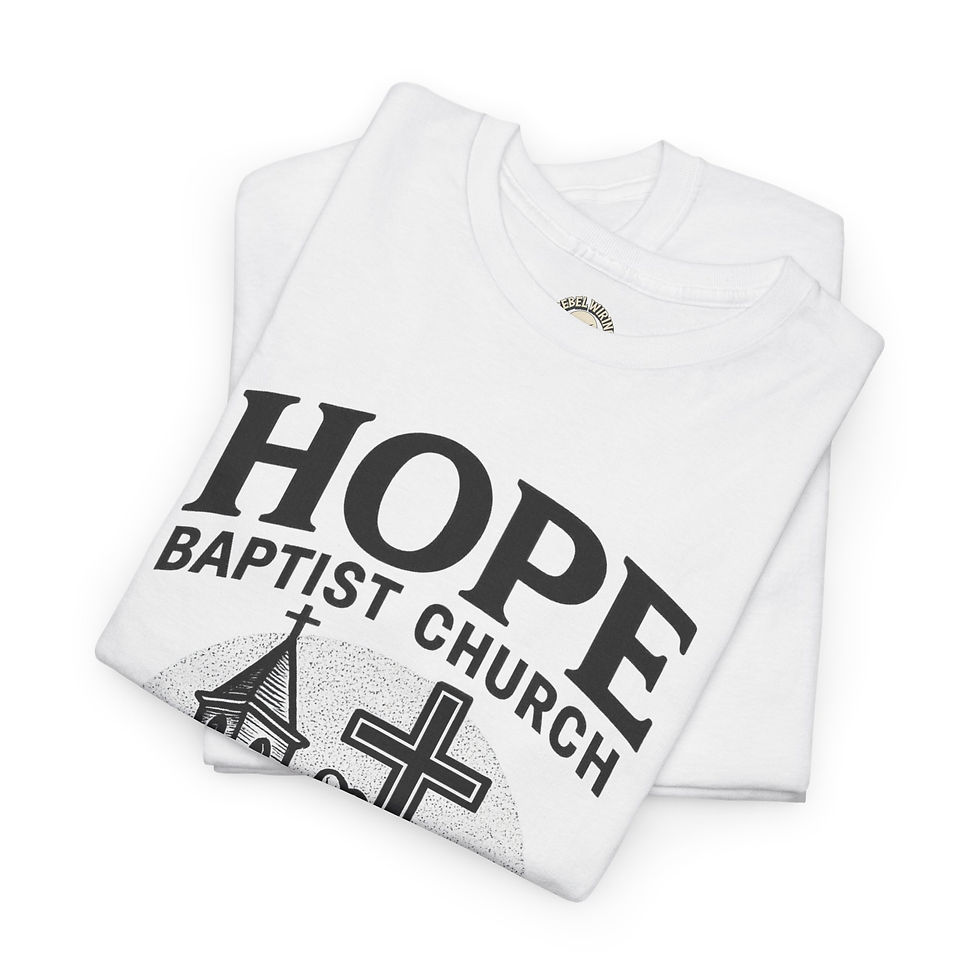Thumbnail: Personalized Church Unisex Tee, Faith Shirt, Church Gathering Outfit Black Print