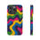 Thumbnail: Rebel Wiring Co. Vibrant Phone Case, Colorful Wave Design, Tough Cases