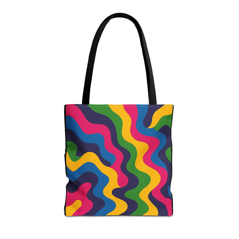 Thumbnail: Rebel Wiring Co. Colorful Spiral Tote Bag