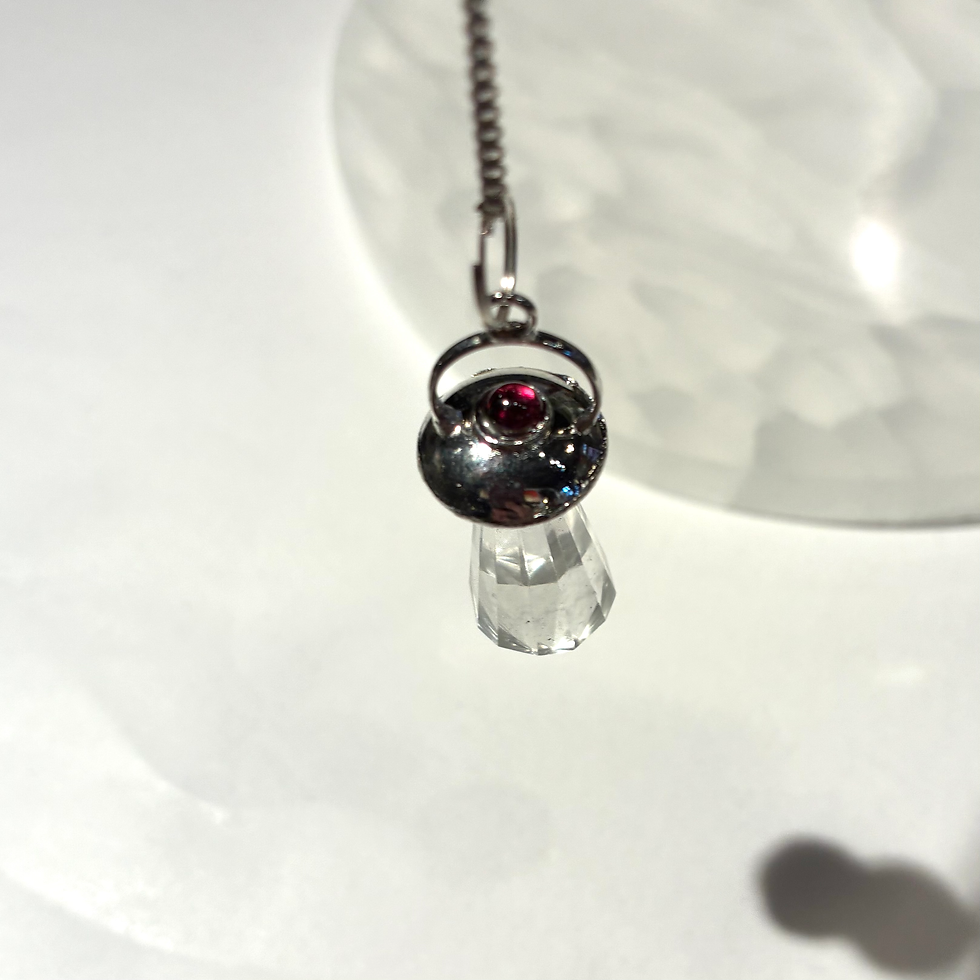 Thumbnail: Quartz and Garnet Pendulum