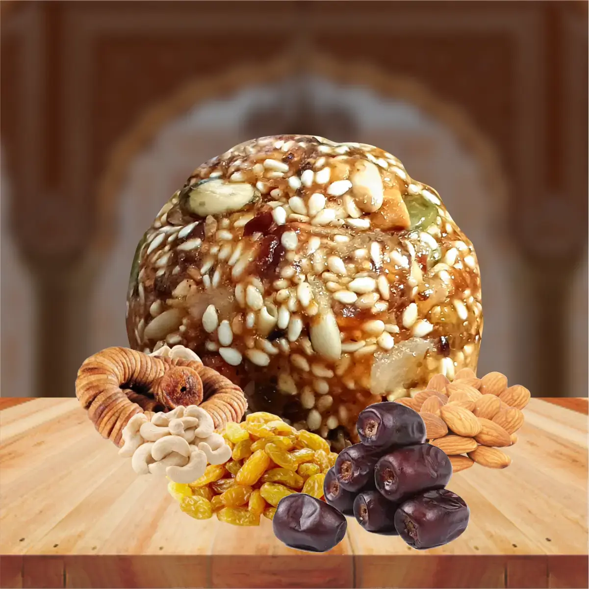 Dates and nuts laddu - No added sugar