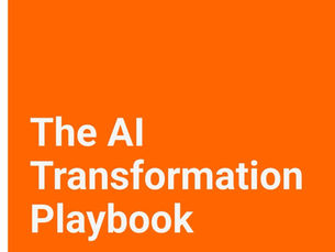 Front cover of The AI Transformation Playbook by Robert Dixon: an orange cover with the subtitle A Step-by-Step Guide to Becoming an AI-Enabled Organisation