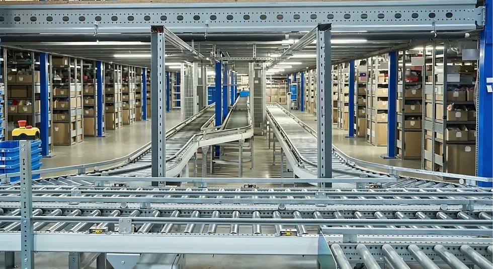 24VDC MDR conveyor system in an industrial facility