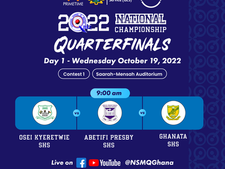 NSMQ2022: Quarterfinal Contests