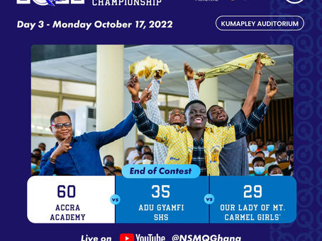 NSMQ2022: Impressive Accra Academy secures Quarter Final Spot