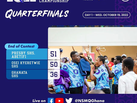NSMQ 2022: APSEC snatches first Semifinal spot from "OKESS" in a thrilling contest