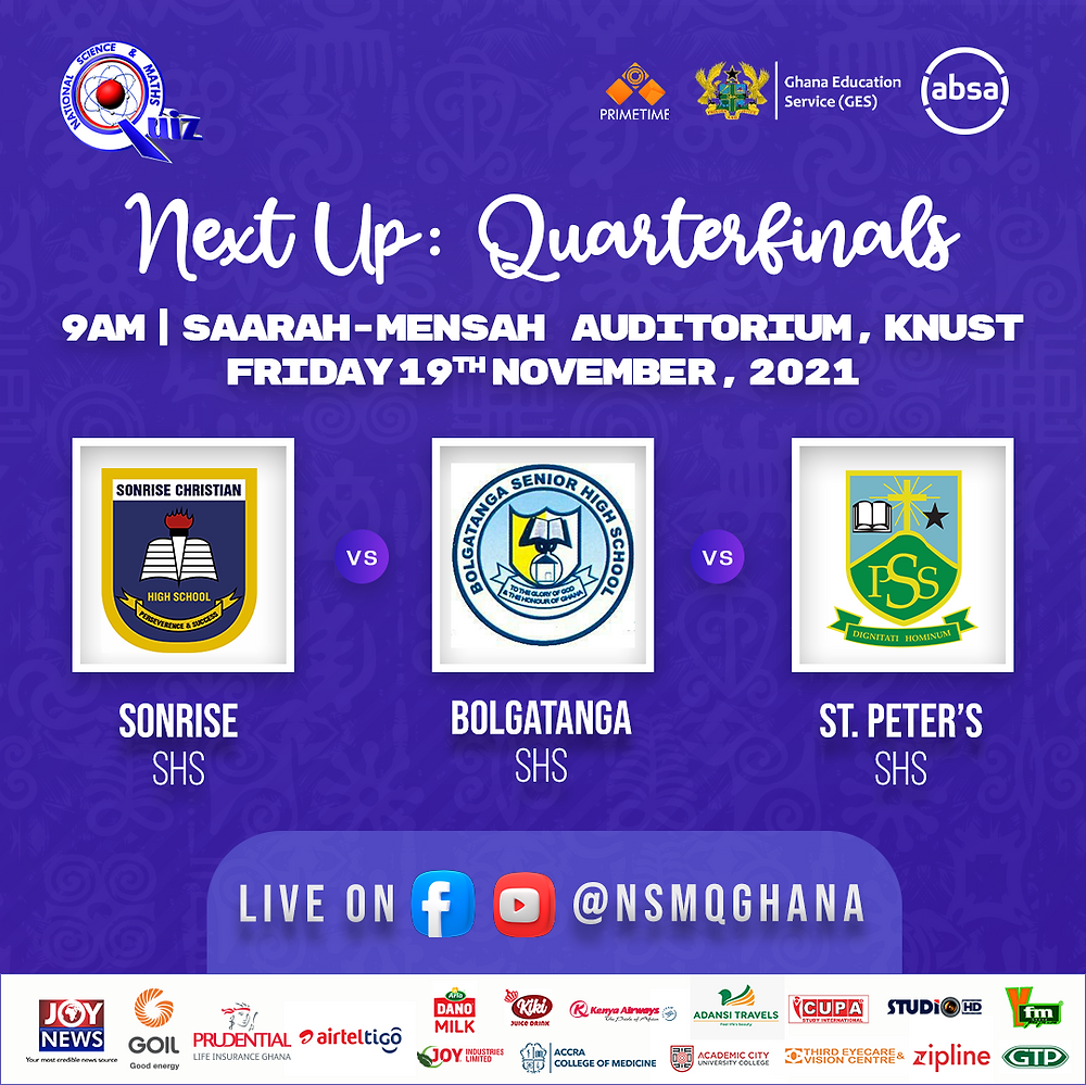 Nsmq 2021 Confirmed Quarterfinal Stage Contests Nsmq 2021 Confirmed Quarterfinal Stage Contests