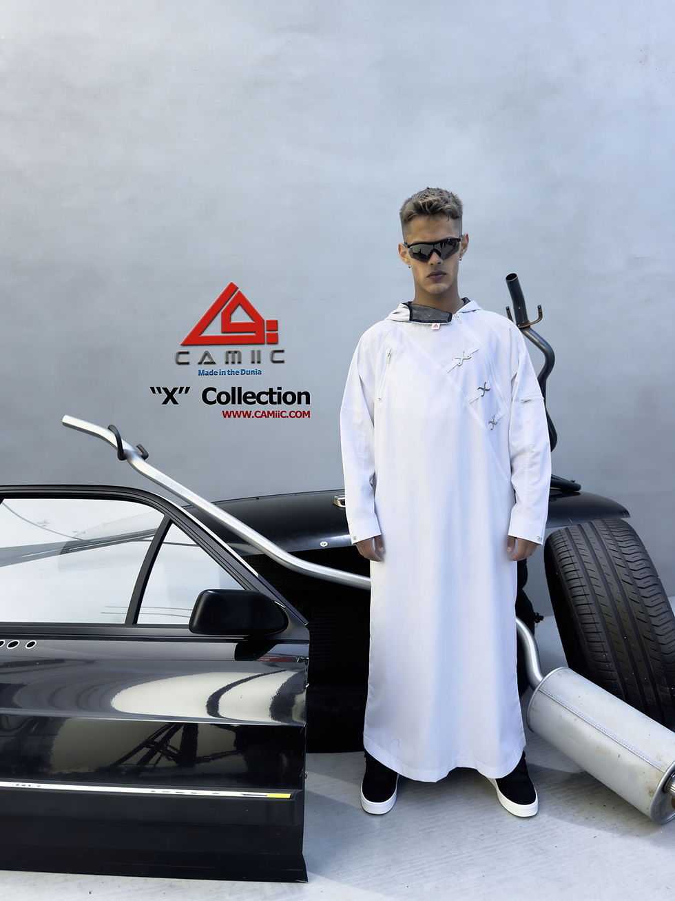 Thumbnail: 'X' Collection -White Hoodie
