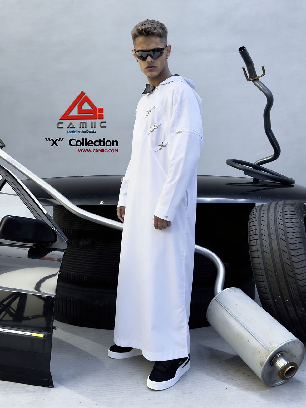 Thumbnail: 'X' Collection -White Hoodie