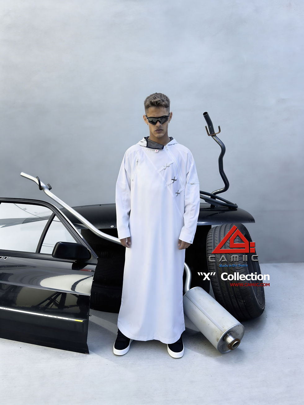 Thumbnail: 'X' Collection -White Hoodie