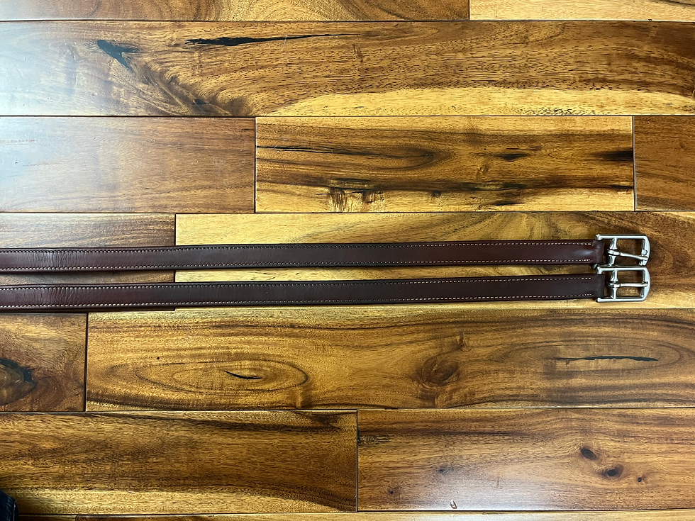 Thumbnail: Devoucoux Stirrup Leathers 145cm / 58"
