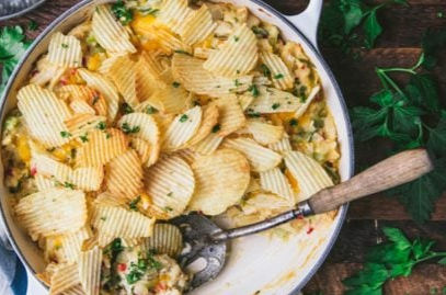 Chicken n' Rice Potato Chip Casserole
