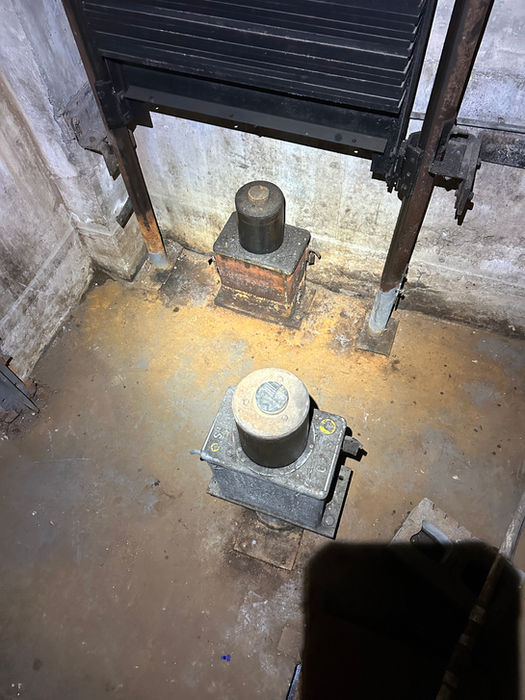 Before and after commercial elevator modernization by Prime Elevator Corp in Houston, Texas.”