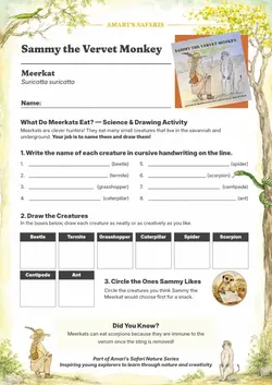 Science & Drawing - Sammy the Vervet Monkey