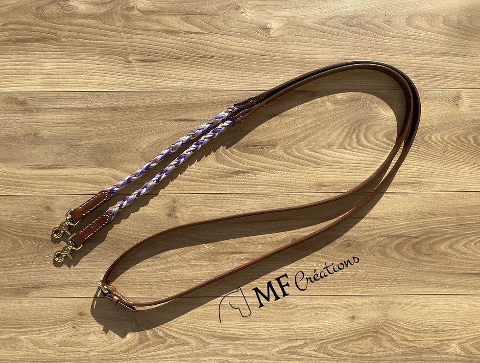 Miniature : Rênes inserts Cheyenne à mousquetons