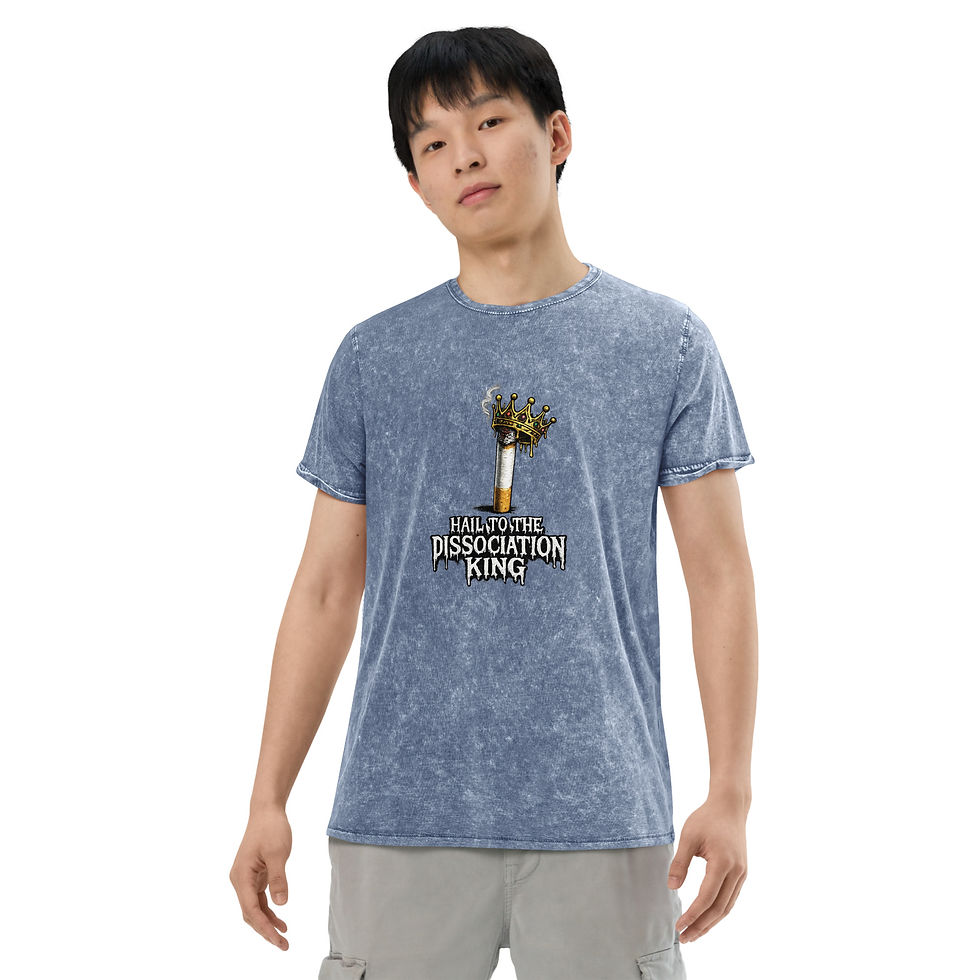 Thumbnail: Hail to the Dissociation King (Denim T-Shirt)