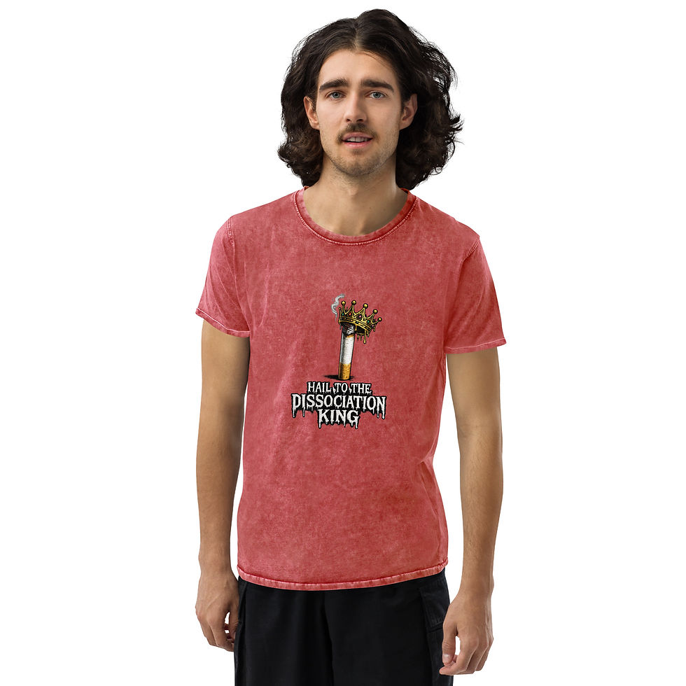Thumbnail: Hail to the Dissociation King (Denim T-Shirt)
