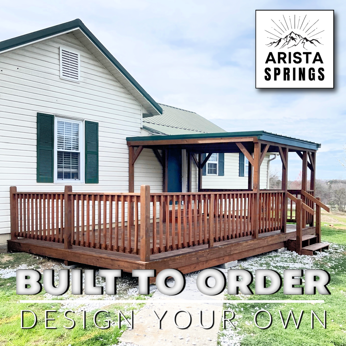 12' x 20' Sunrise "Half Roof Porch"