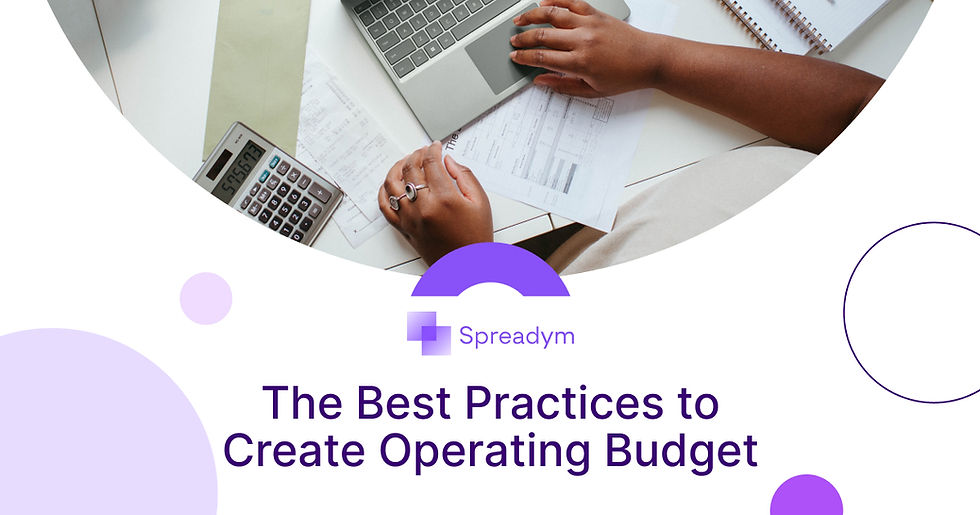 The Best Practices to Create Operating Budget
