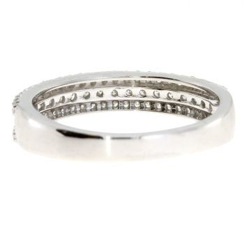 Thumbnail: 10K White Gold 0.63 CTW Diamond Wedding Band Ring