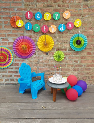 Rainbow Birthday Smash Cake 