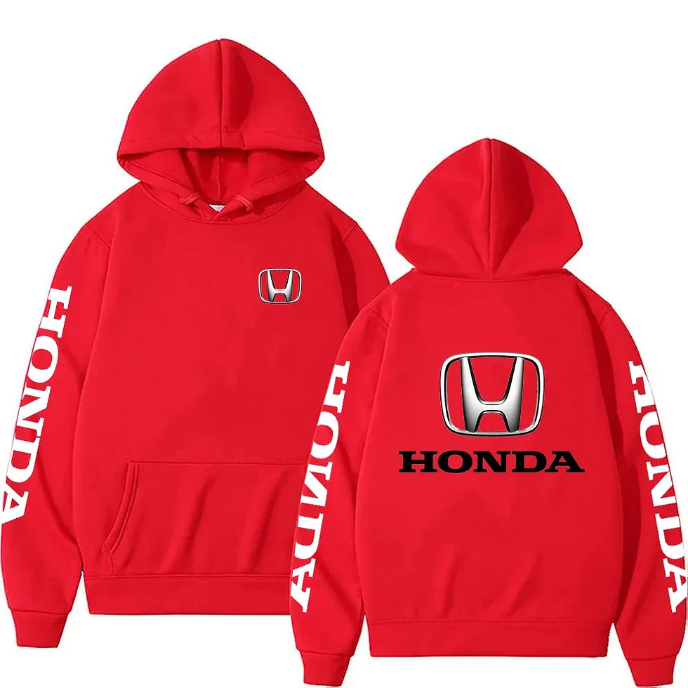Thumbnail: New Autumn/Winter Honda Racing Men's Black Hoodie, Stylish Men's Sweatshirt,