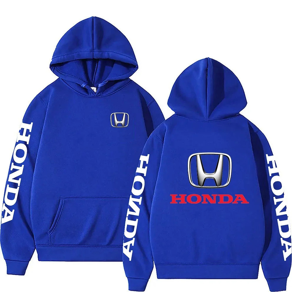 Thumbnail: New Autumn/Winter Honda Racing Men's Black Hoodie, Stylish Men's Sweatshirt,