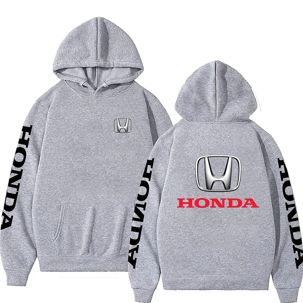 Thumbnail: New Autumn/Winter Honda Racing Men's Black Hoodie, Stylish Men's Sweatshirt,