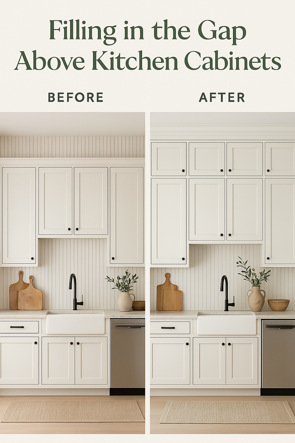 Closing the gap can make a huge difference and positive impact to your kitchen