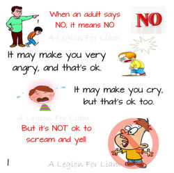 Social Story about being told NO