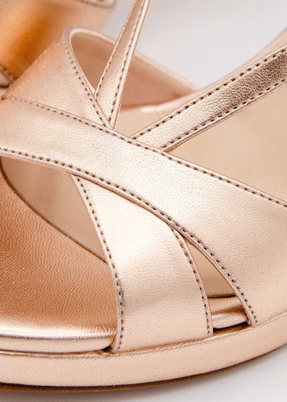 Miniature : Sandales rose gold à talon - Albano