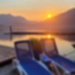 Lounge chairs on dock