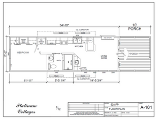 Beaumont - L-kitchen, porch and clerestories.