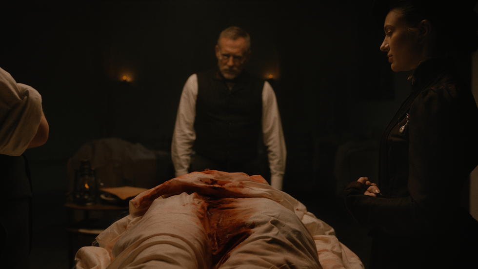 Matthew Lloyd Davies, Rafe Bird and Lauren Cornelius in James Mansell's 'Leviathan.'