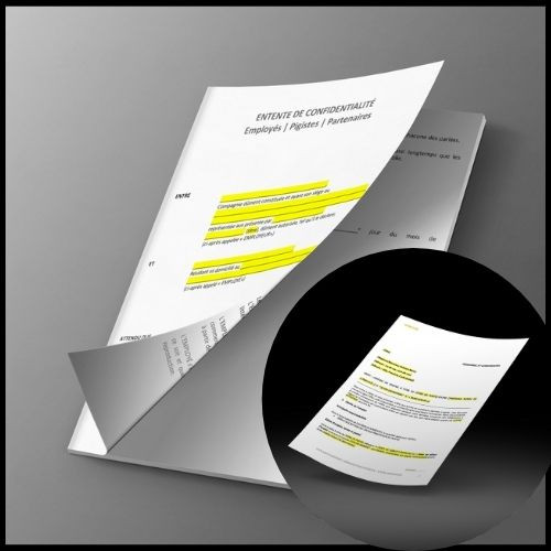 Duo Modèle entente de confidentialité & modèle contrat de travail