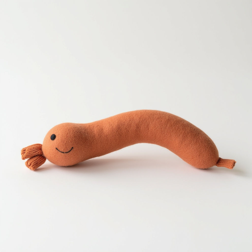 Squeaky Felt Sausage
