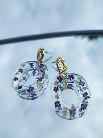 bijoux fleur séchée valentine