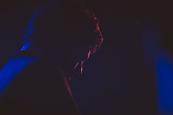 Silhouetted Musician Portrait