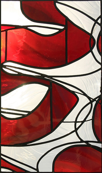vitrail contemporain, design et création Atelier de Susanna, Eau