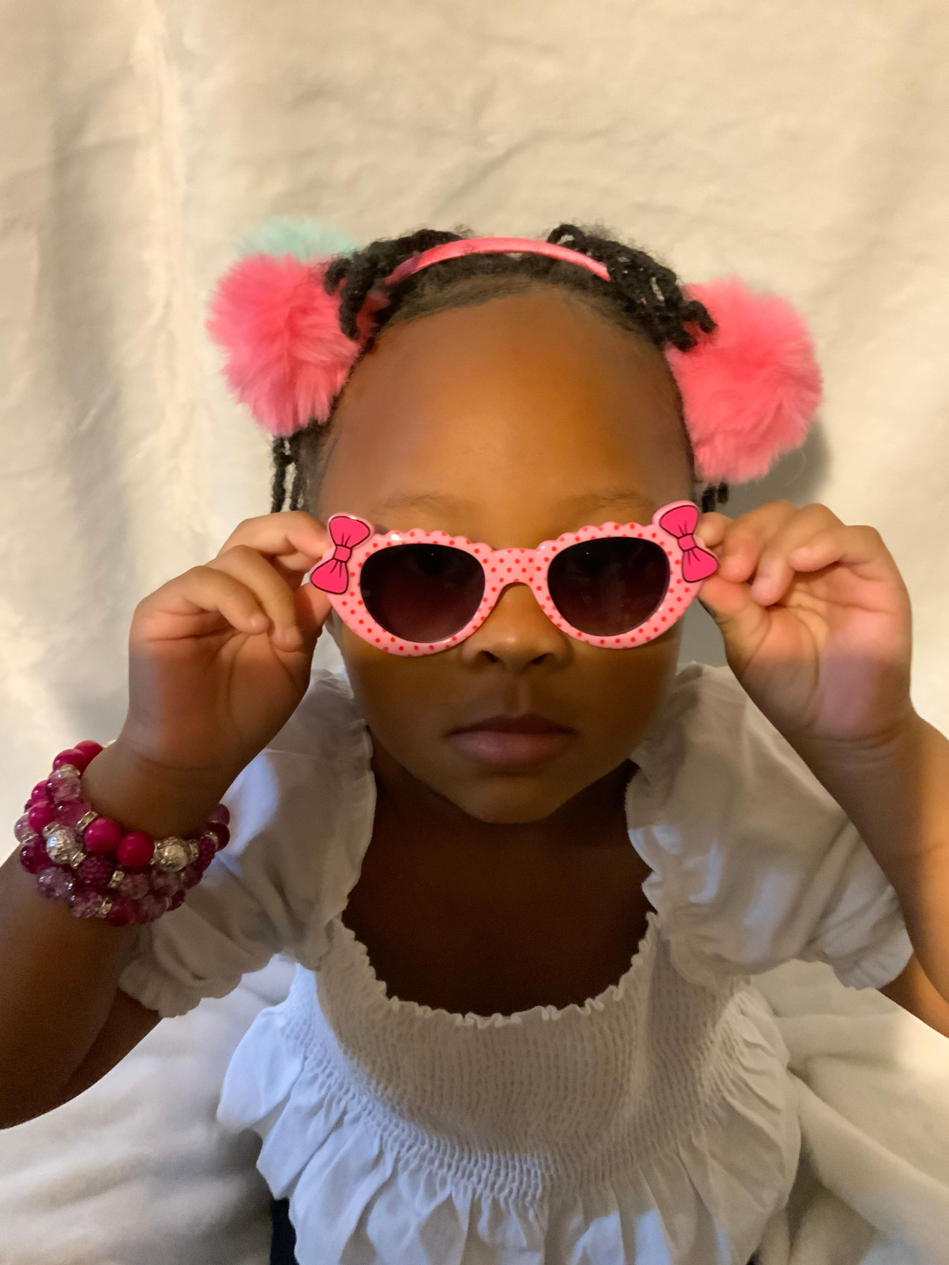 Girls Polka Dots/Bow shades