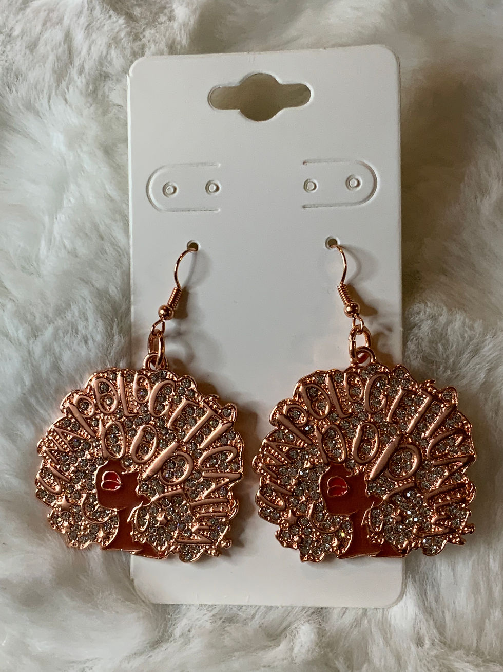 Thumbnail: Bling Bling unapologetically Dope Earrings