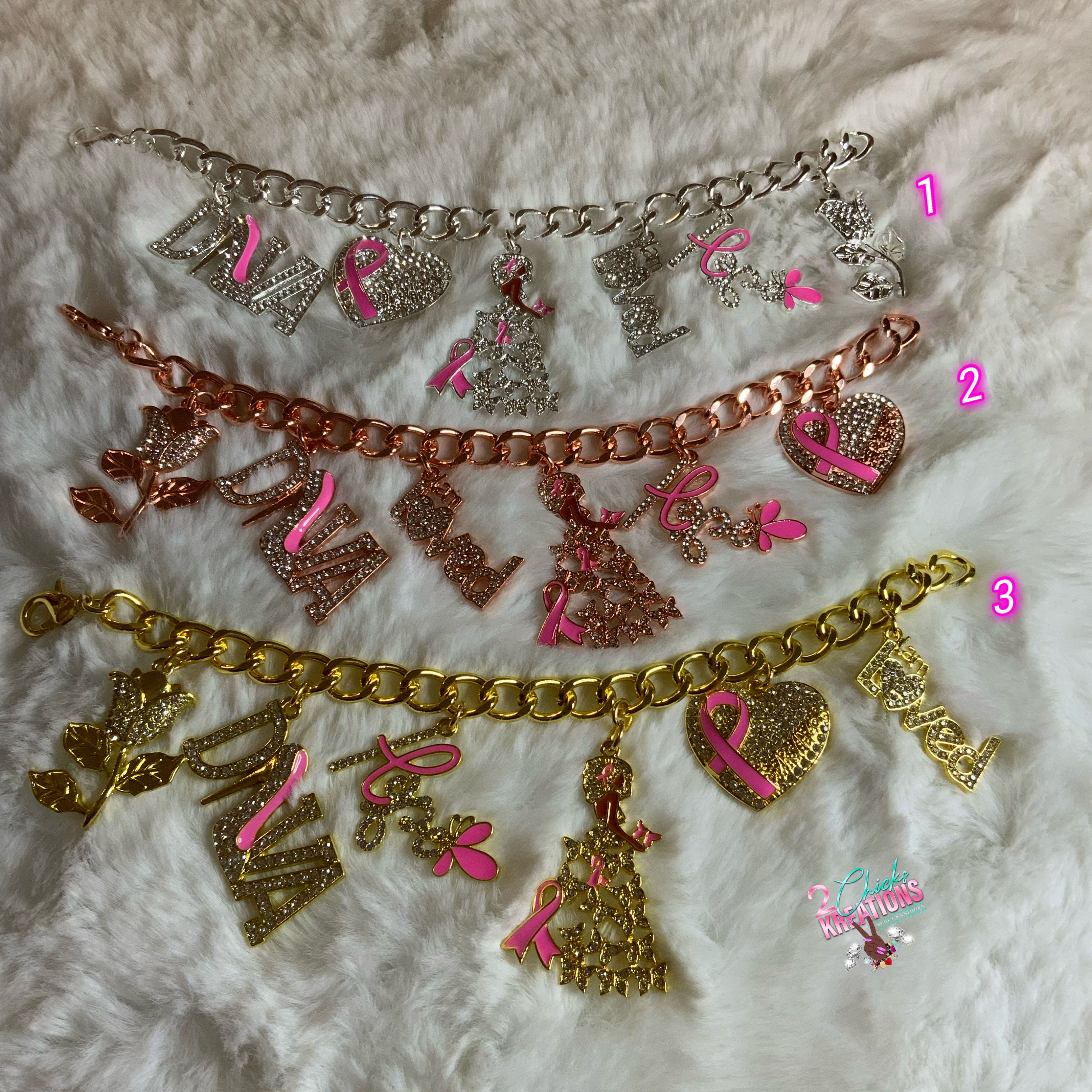 Cancer Awareness Chain Link Bracelet’s