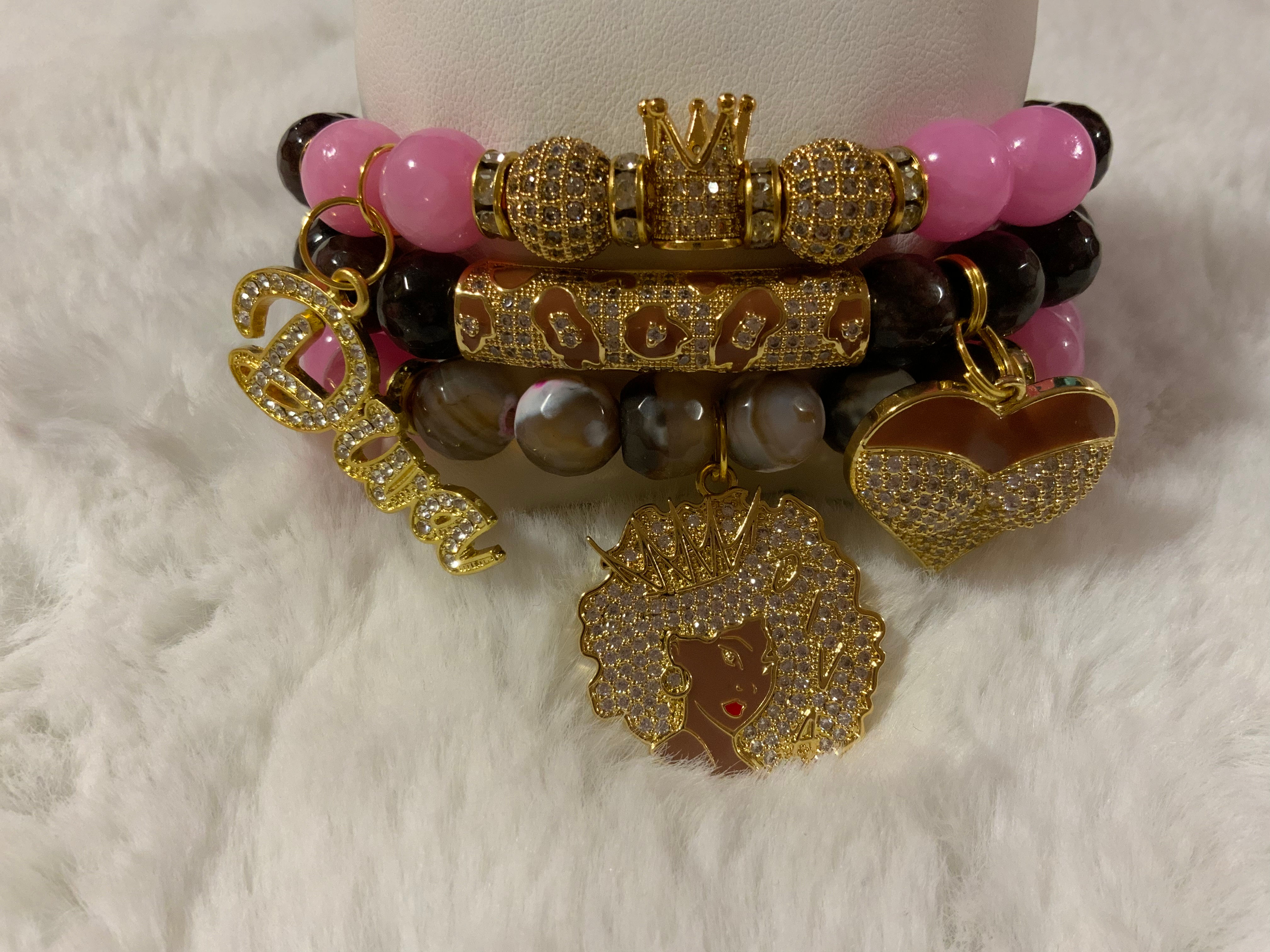 3pcs Brown Diva