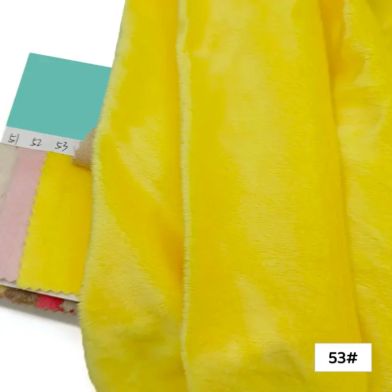 Thumbnail: 45x50cm 34~66# Plush Fabric for Sewing 5mm Pile Length 100 Polyester Hair
